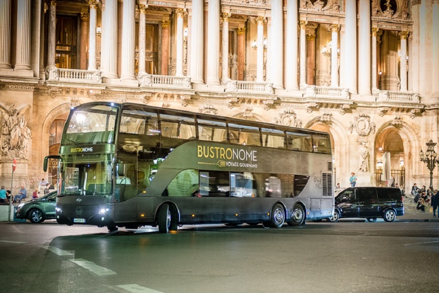 luxury double decker bus