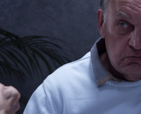 Expressing his dissatisfaction in an impolite way