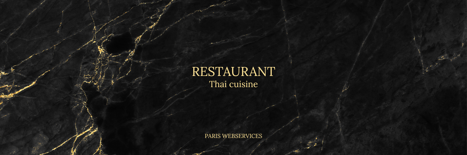 Restaurant Thai Paris Webservices Black Marble Design
