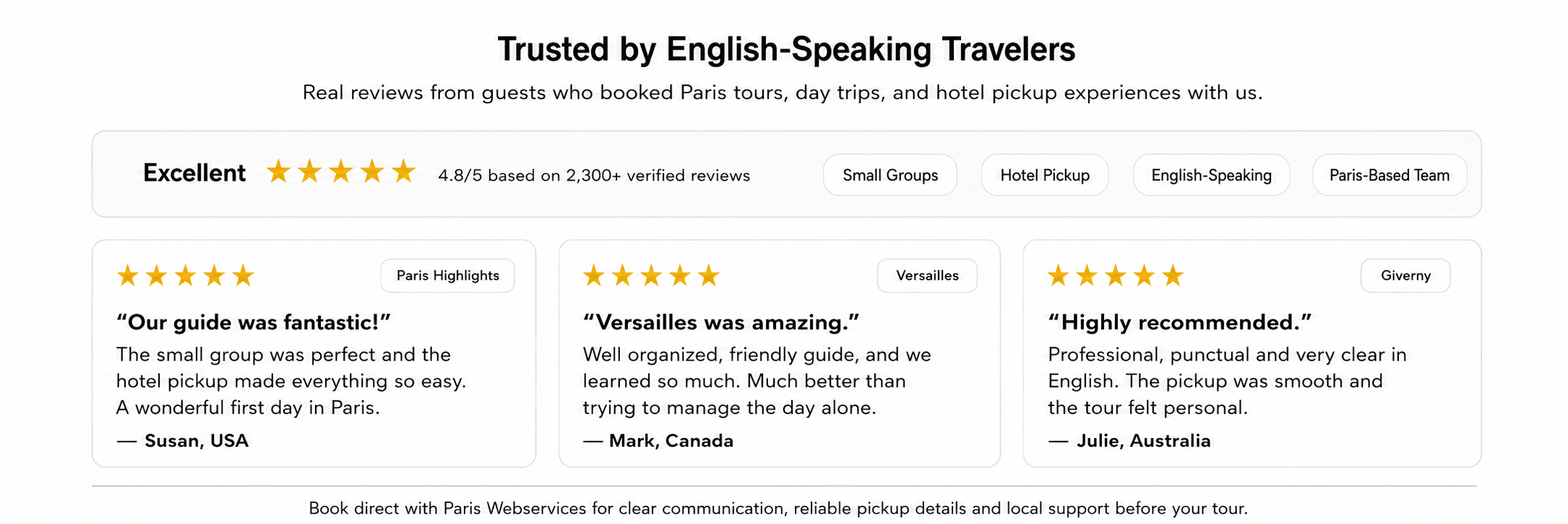 Trusted by english speaking travelers-ParisWebservices