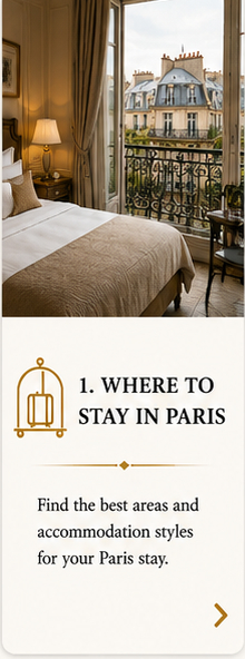 Where to Stay in Paris – Accommodation Guide Elegant Paris hotel interior for our guide on where to stay in Paris