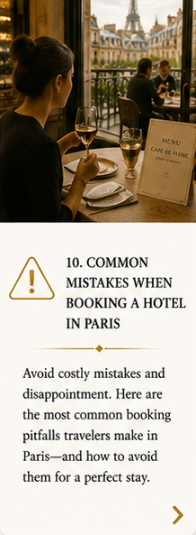 Common Mistakes When Booking a Hotel in Paris 10. Traveler comparing Paris hotels online to avoid common hotel booking mistakes