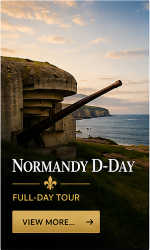 Normandy D-Day tour from Paris featuring the historic landing beaches and World War II sites.