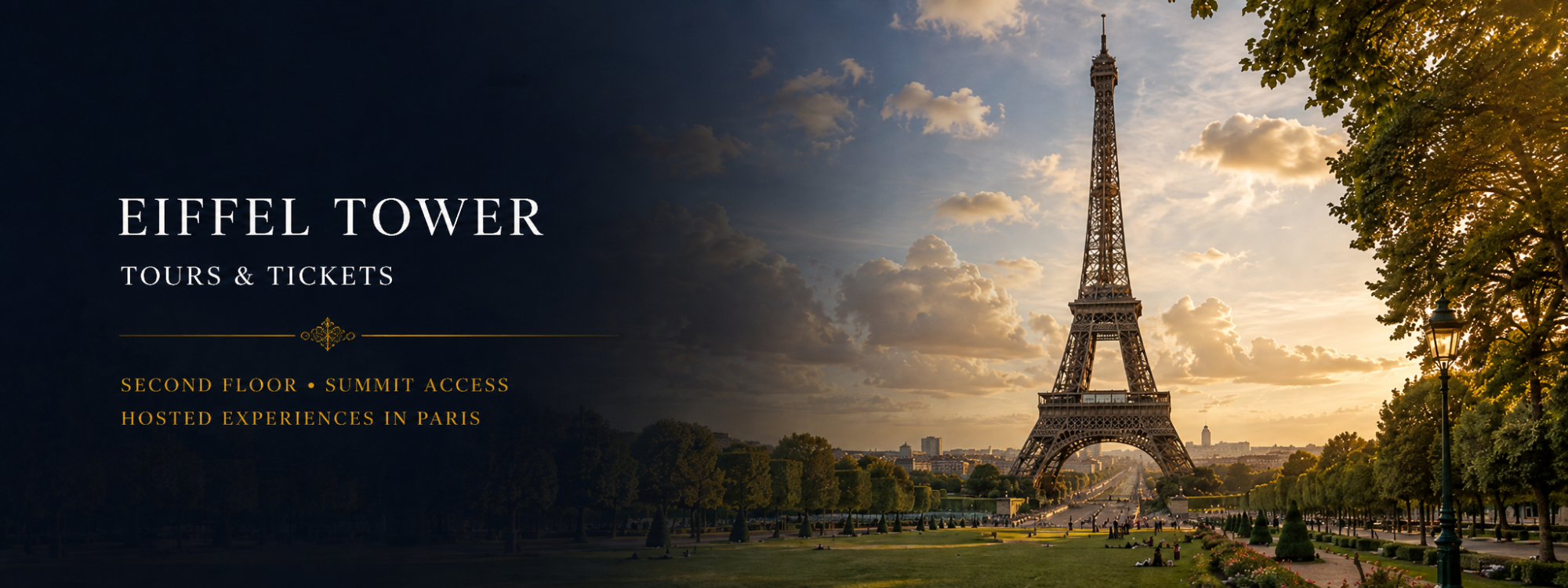 Eiffel Tower in Paris with panoramic city views, representing guided Eiffel Tower tours and ticket options.